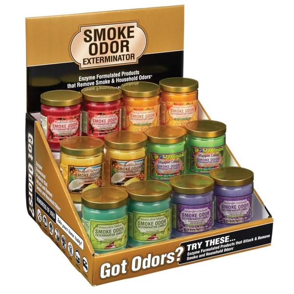 SMOKE ODOR EXTERMINATOR CANDLES 13OZ – 12CT