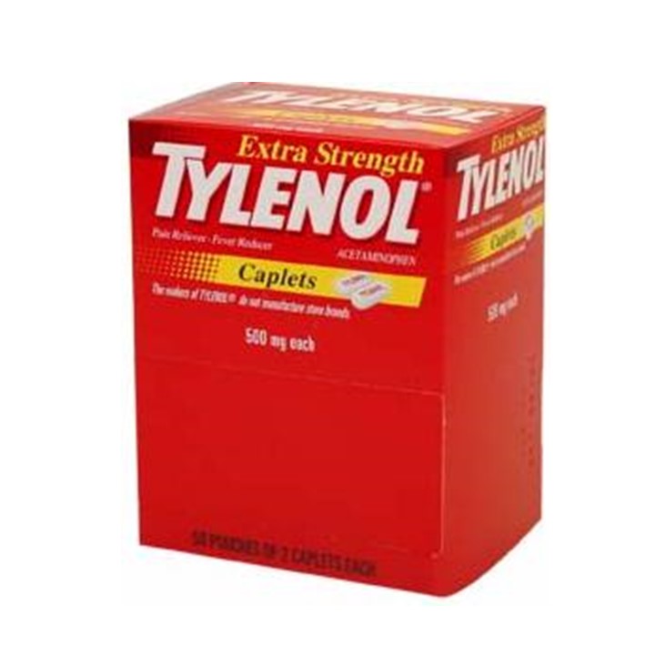 TYLENOL EXTRA STRENGTH 25×2’S CAPLETS