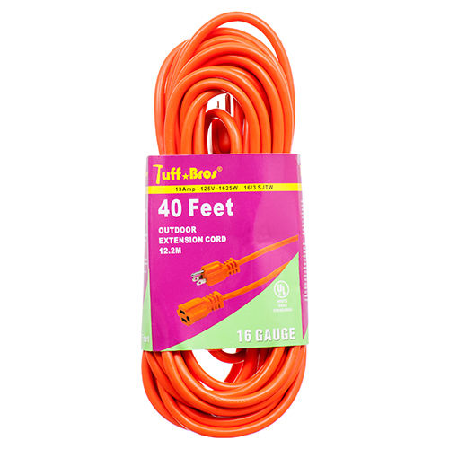 GROUNDED EXTENSION CORD 40FT – ORANGE