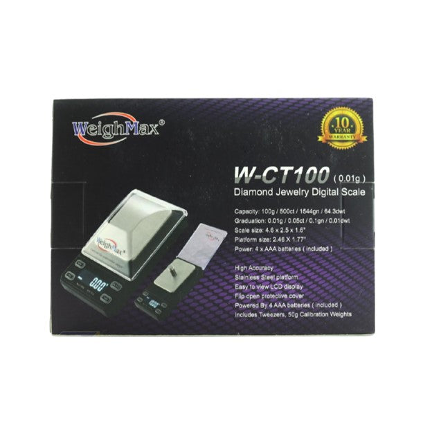 W-CT100 WEIGHMAX DIAMOND JEWELRY DIGITAL SCALE 0.01g